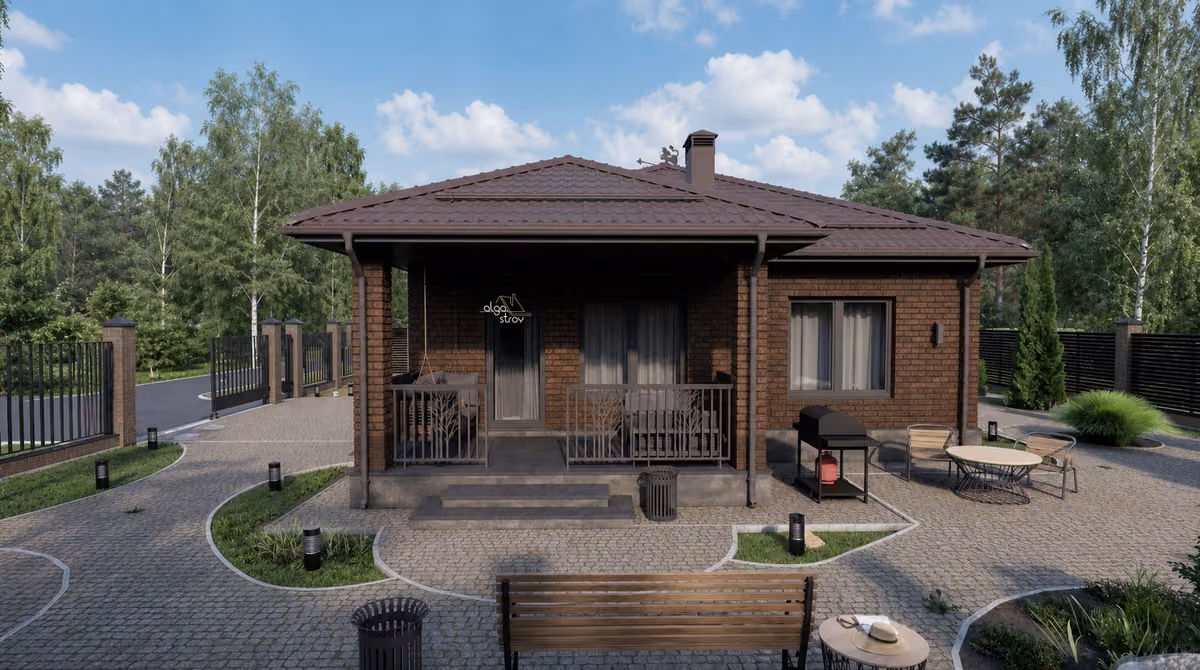 Проект дома Альтера (терраса) 121, ракурс 2