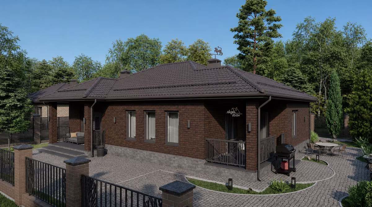 Проект дома Альтера (терраса) 121, ракурс 3
