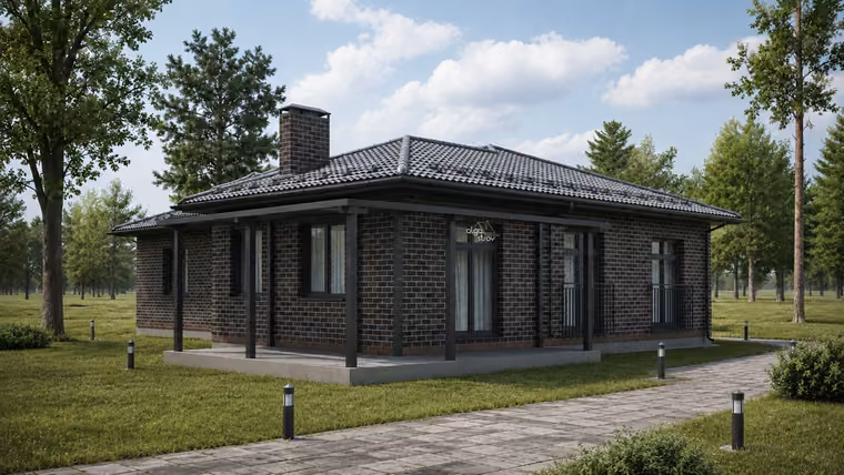 Проект дома S-189: 1 этаж, 189 м², 3 спальни