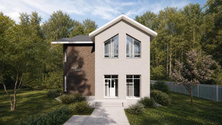 Проект дома Севилья 157: 2 этажа, 157 м², 5 спален